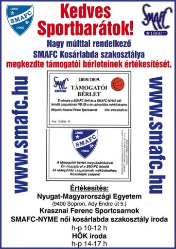 SMAFC támogatói bérletek